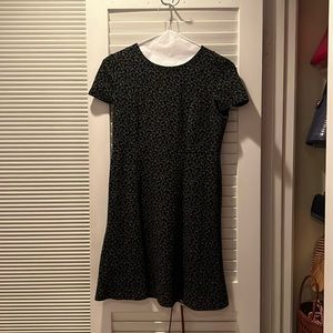 Loft gray/black shift dress